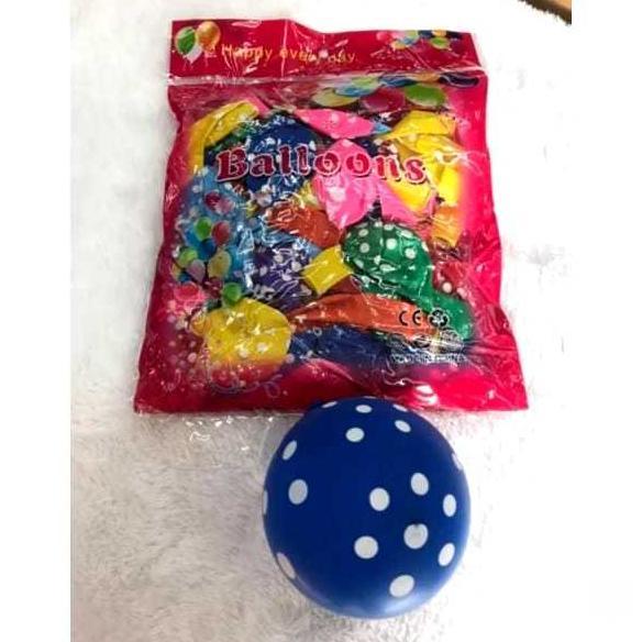 BALON POLKADOT ISI 100 PCS - BALON POLKADOT / BALON POLKADOT ISI 100 PCS MURAH / BALON - BALON
