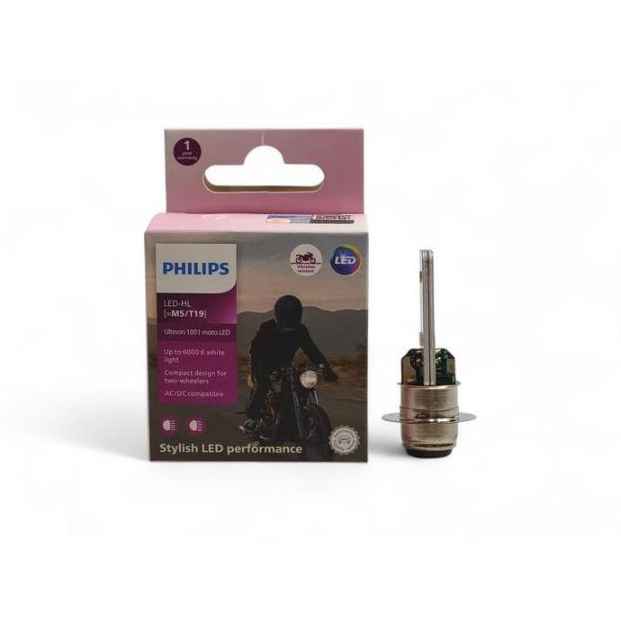 Revasin9 - Philips Lampu Depan LED M5 Original PNP Motor Beat Vario Mio Fino Scoopy Supra