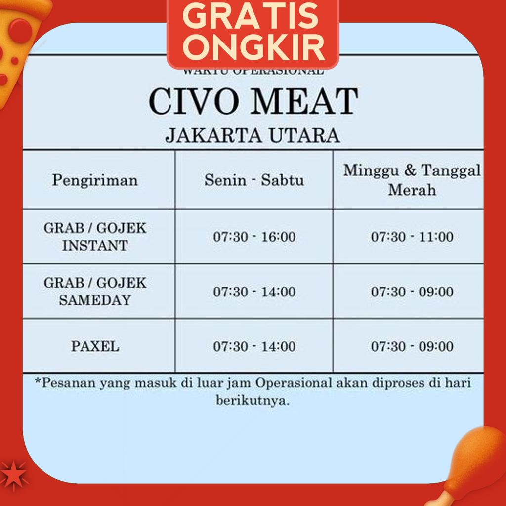 Kapsim Kembang / Atas. Daging Babi 1Kg