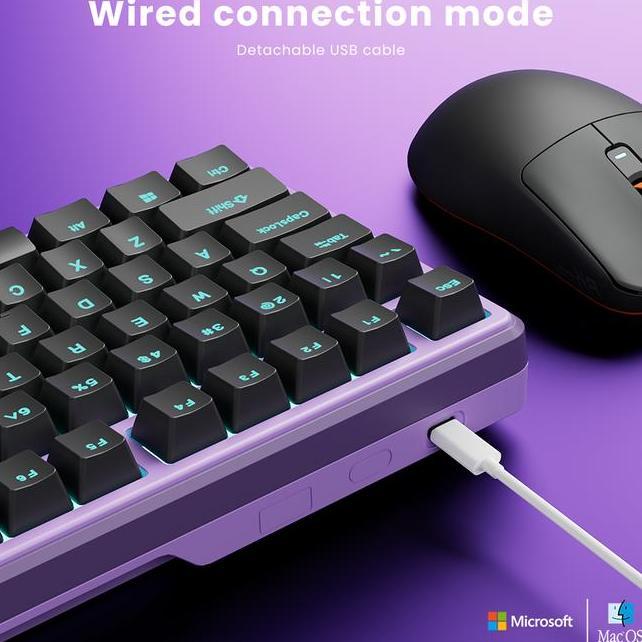 Rk Royal Kludge Rk X87  Wired Gaming Keyboard Computer
