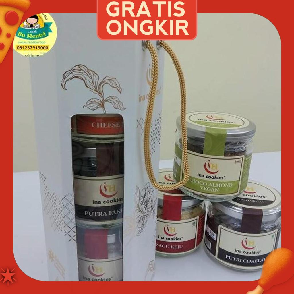 Hampers Lebaran Ina Cookies Jar Isi 3