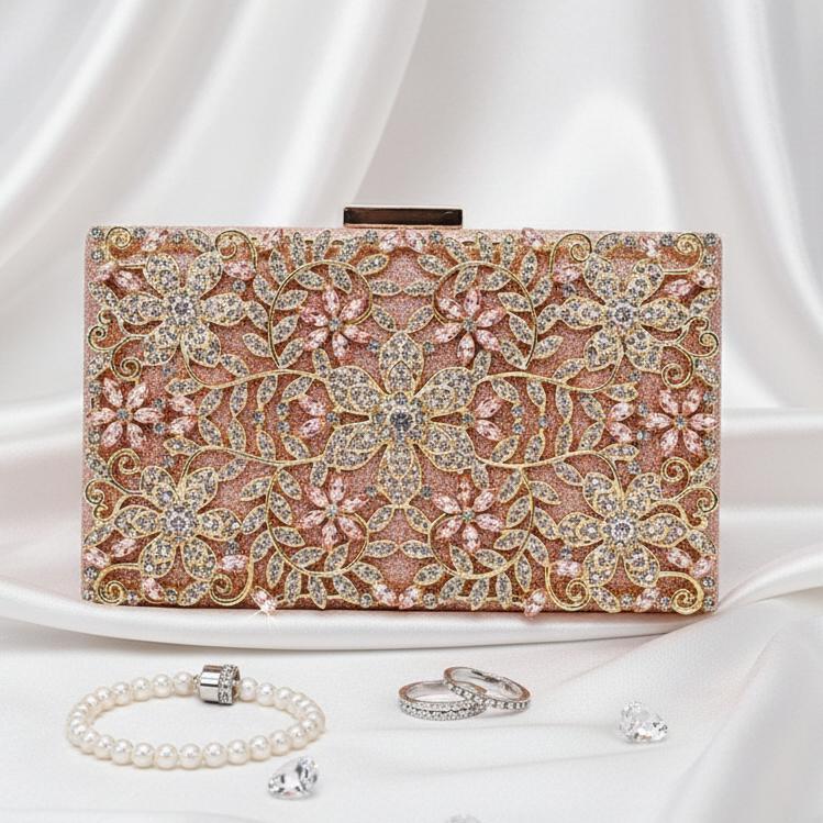 Waiwai Tas Pesta Wanita Diamond Mewah 22042 Clutch