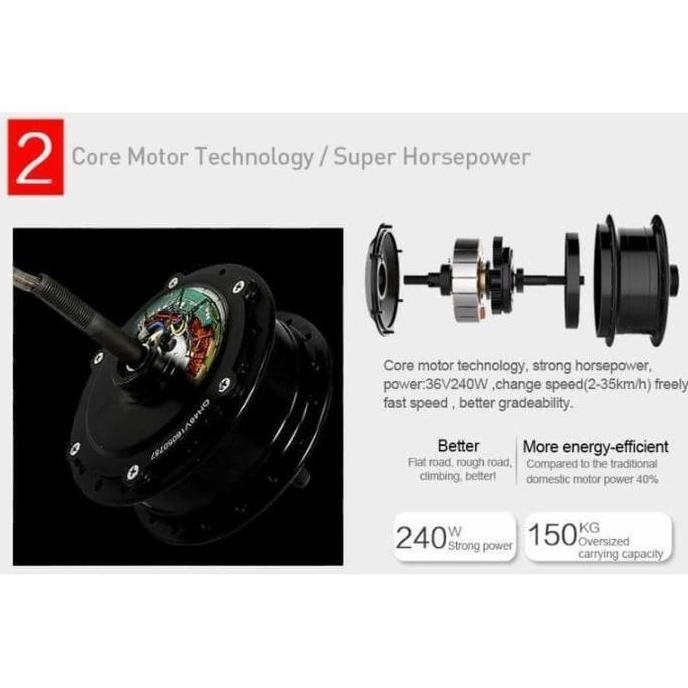 Sepeda Listrik MTB LANKELEISI XINCHI T8 Hybrid TecH 48V 10.4AH