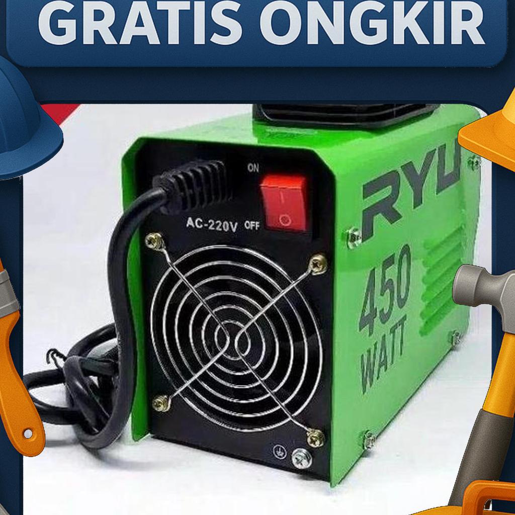 Las Listrik Ryu 450 W Rii120-2 Travo Inverter 120 Mma Igbt Las Ryu 450