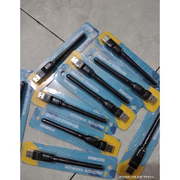 ANTENA DONGLE WIFI RECEIVER BUAT STB / PC EVERCOSS KOMPUTER COMPUTER -