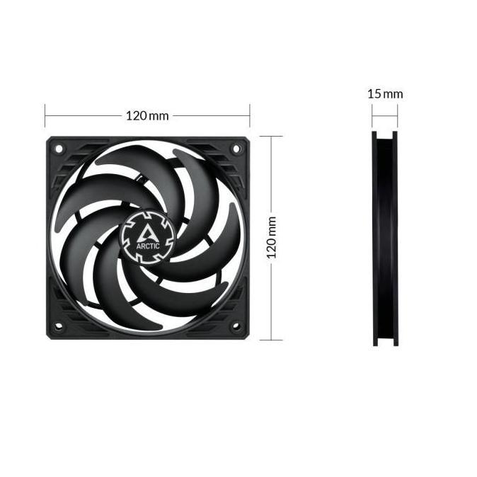 New- ARCTIC P12 SLIM PWM PST 120mm FAN - SINGLE FAN