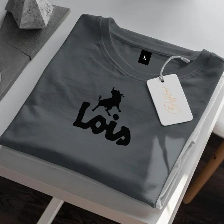 Kaos Pria Distro Original Lois T-Shirt Lengan Pendek | Baju Katun Kaos Premium Laki Laki & Wanita