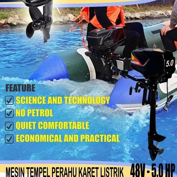 Mesin Tempel Elektrik / Mesin Tempel Perahu / Electric Outboard Motor Promo Premium