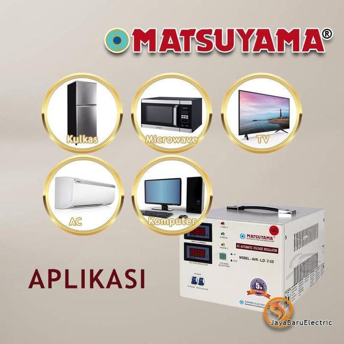 Stabilizer Stavol Avr Matsuyama Stavolt 2000 Watt 2Kva Avr/L-2Gs Original Dan Terpercaya
