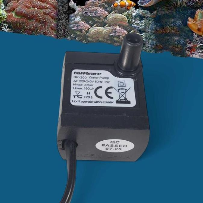 Pompa Celup Aquarium AC 220V 3 4 Watt Mini Submersible Pump Fish Tank Silent Tahan Air