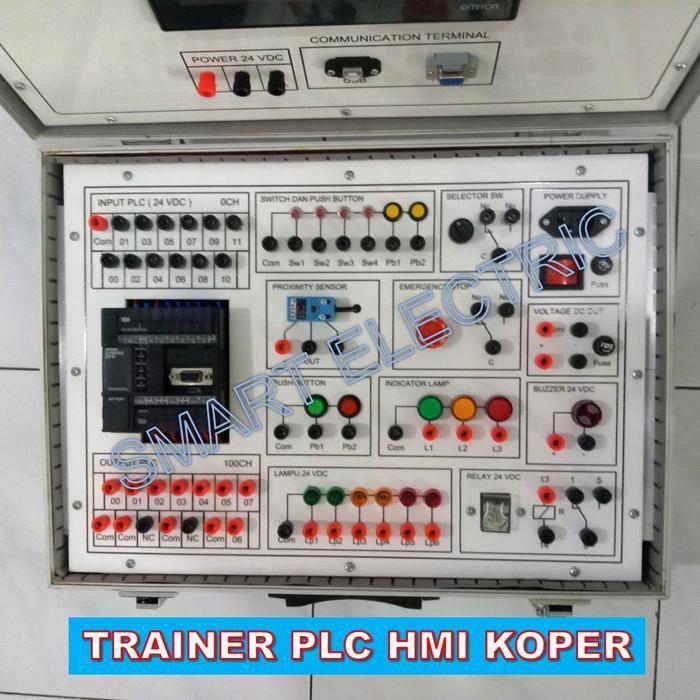 Plc Trainer Kit System Plc Omron Dan Hmi Omron Original Dan Terpercaya