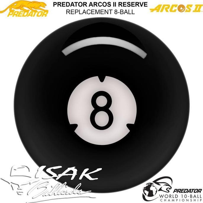 Predator Arcos Ii 8-Ball | Replacement Bola Eceran Billiard Pool Balls