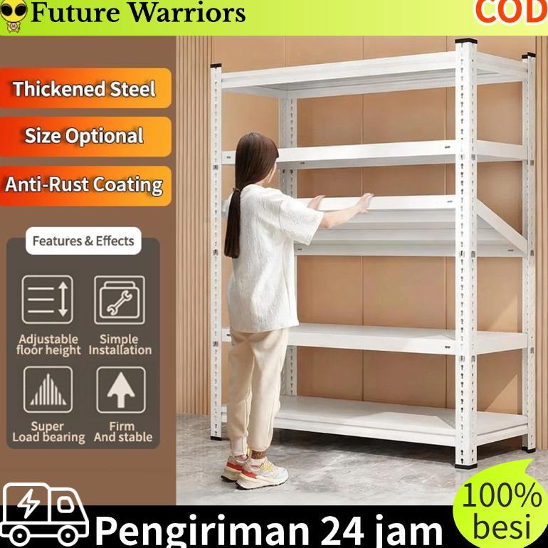 Rak Besi / Rak Besi Serbaguna / Rak Susun Serbaguna / Rak Besi Siku Lubang / Rak Gudang / Rak Barang