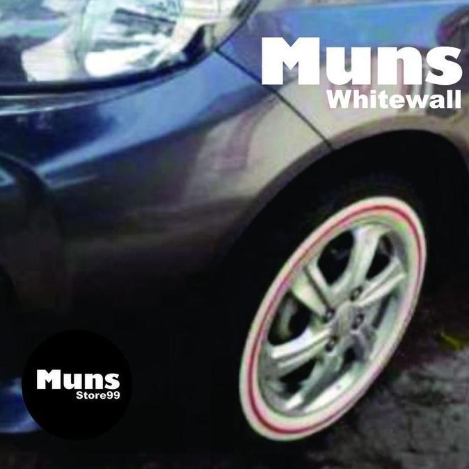 New- Lis Ban Mobil White Wall Ban Mobil Velg Ring 13-15 STRIP WARNA WHEELER