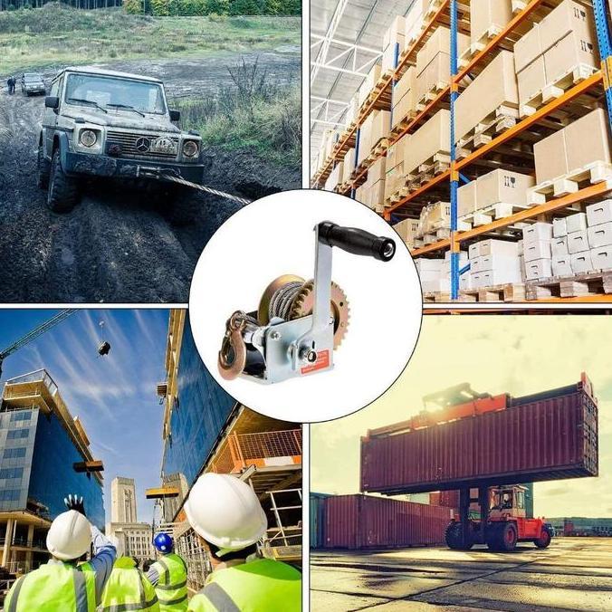 Katrol Tiang Badminton Manual Kerekan Tiang Net Voli Roller Tenis Terlaris