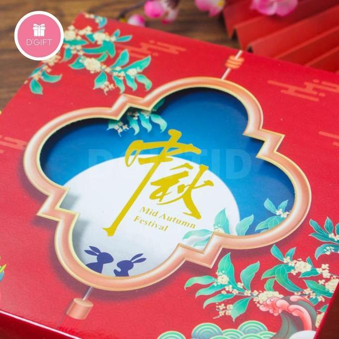 (5Pcs) Kotak Mooncake 125Gr-150Gr Dus Kue Bulan Dus Mooncake Mika Transparan