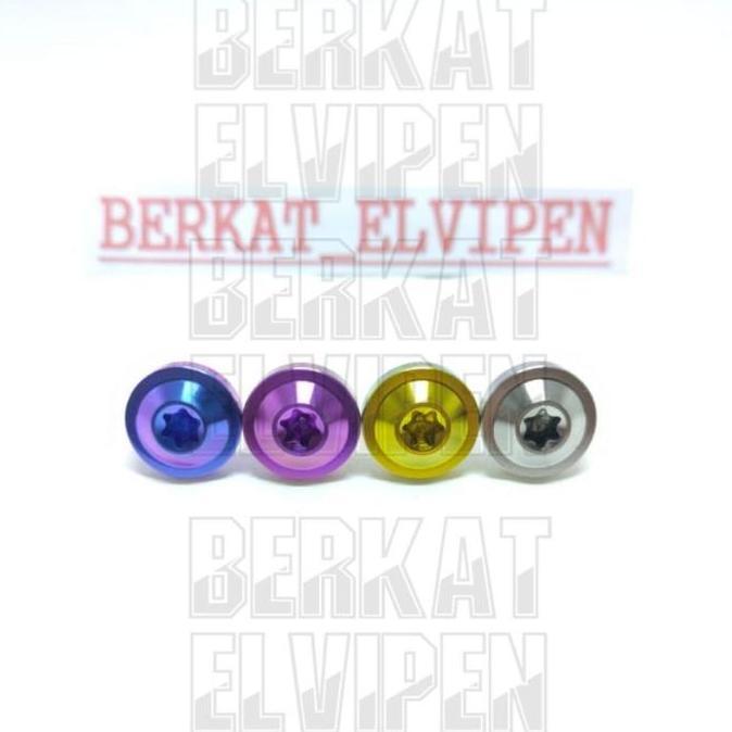 New- Baut Titanium Cover Air Duct Keongan Beat Scoopy Spacy Vario 125/150