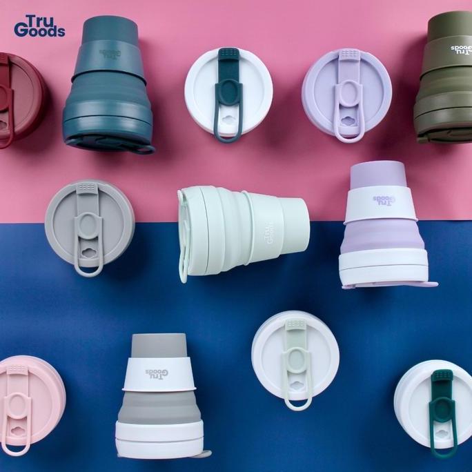 Foldable Cup Premium Tru Goods / Gelas Kopi Lipat 475 ML - Cup