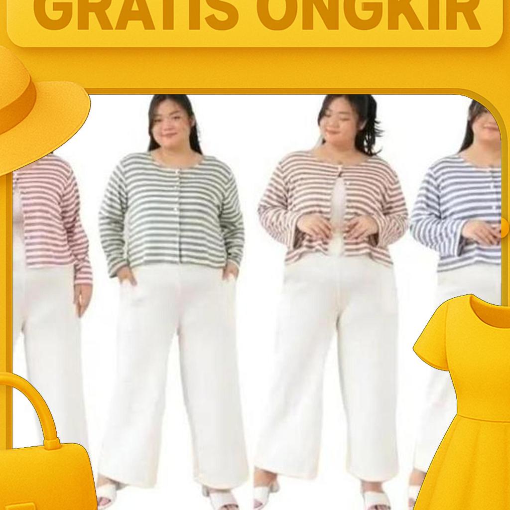 0104 Fika Top - Atasan Blouse Bigsize Jumbo 3Xl - Sage Green