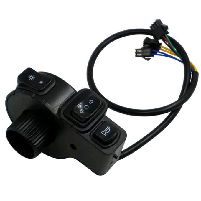 SAKLAR SEPEDA SEPEDA LISTRIK 3 IN 1 LAMPU UTAMA SEIN KLAKSON SWITCH HEADLAMP TURN HORN TOMBOL LAMP D