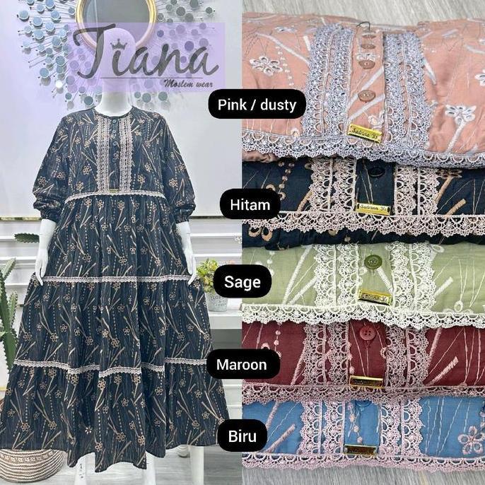 salvina midi katun bordir bolong kombinasi renda ||||||||||