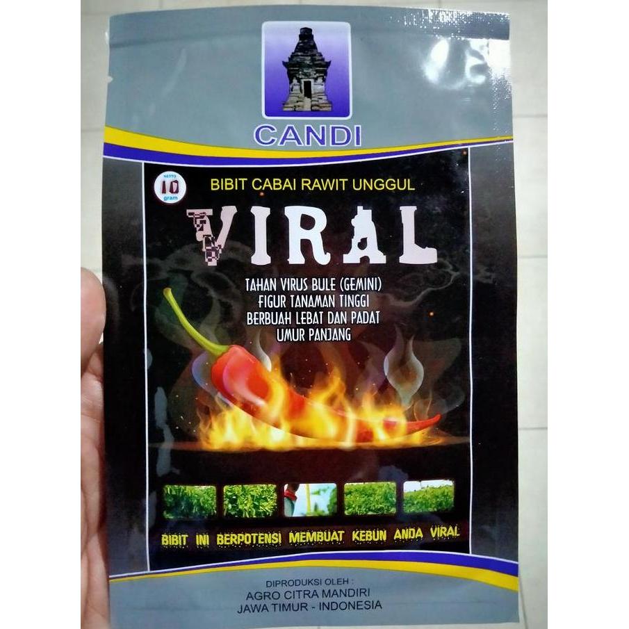 Benih Cabe Rawit VIRAL 10 Gram - Bibit Cabe VIRAL -  Cabai CRM Viral Kaliber Ori212 ORI 212
