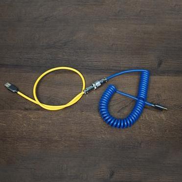 FLCMMK Mechanical Keyboard Coiled Cable Type-C Aviator