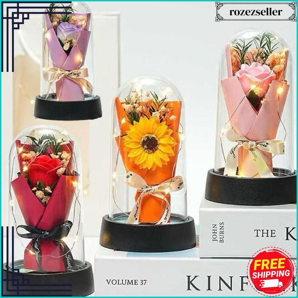 Dome Led Mawar Gift Box/Bunga Lampu Led Bunga/Hadiah Ulang Tahun/Hadiah Di Hari Valentine/Girl'S Gif