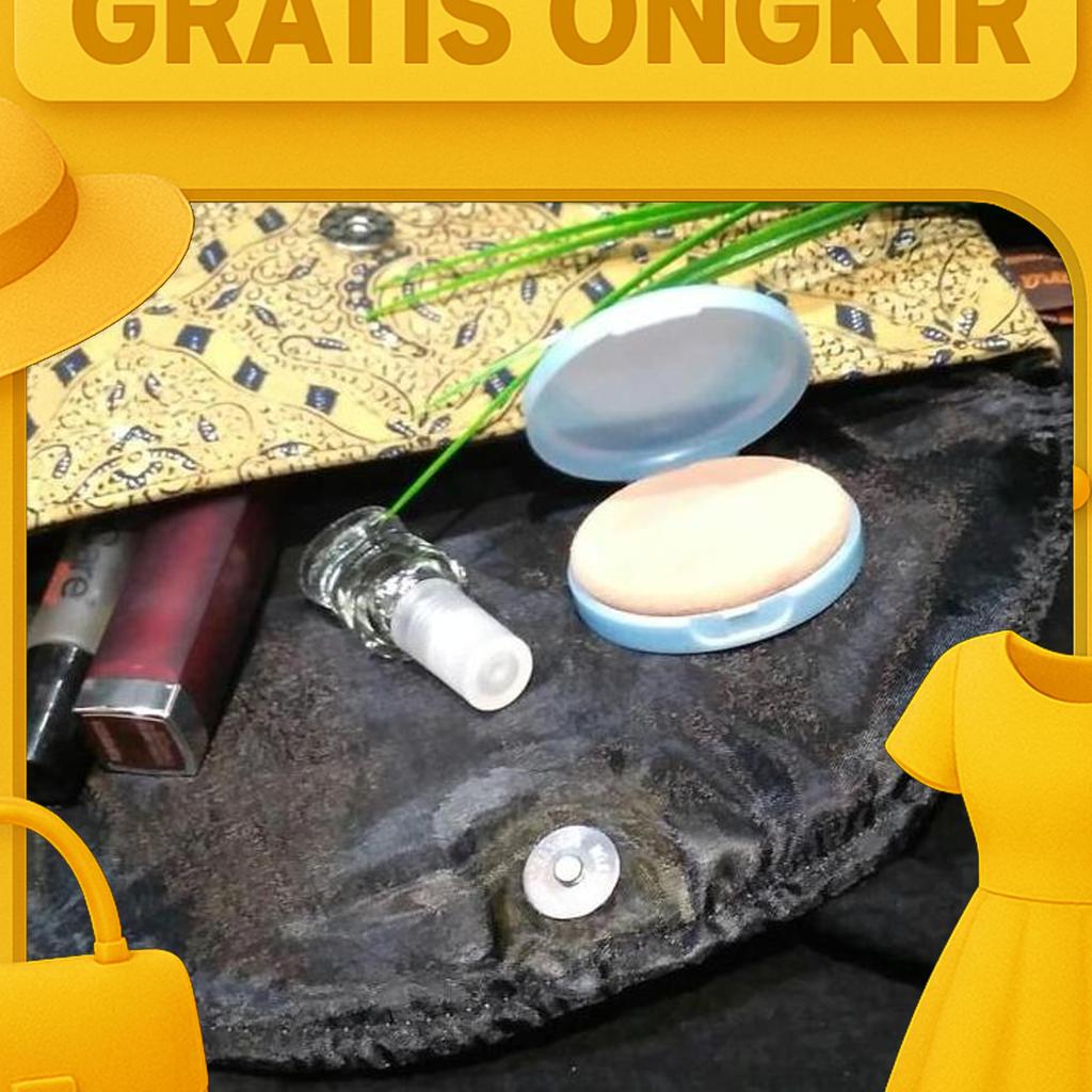 Clutch Batik Lawasan Anyaman Pandan Dompet Tas Gift Khas Indonesia 018