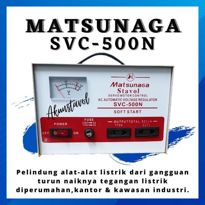 NEW Stavolt Matsunaga SVC-500N - Stabilizer Listrik Matsunaga 500 watt