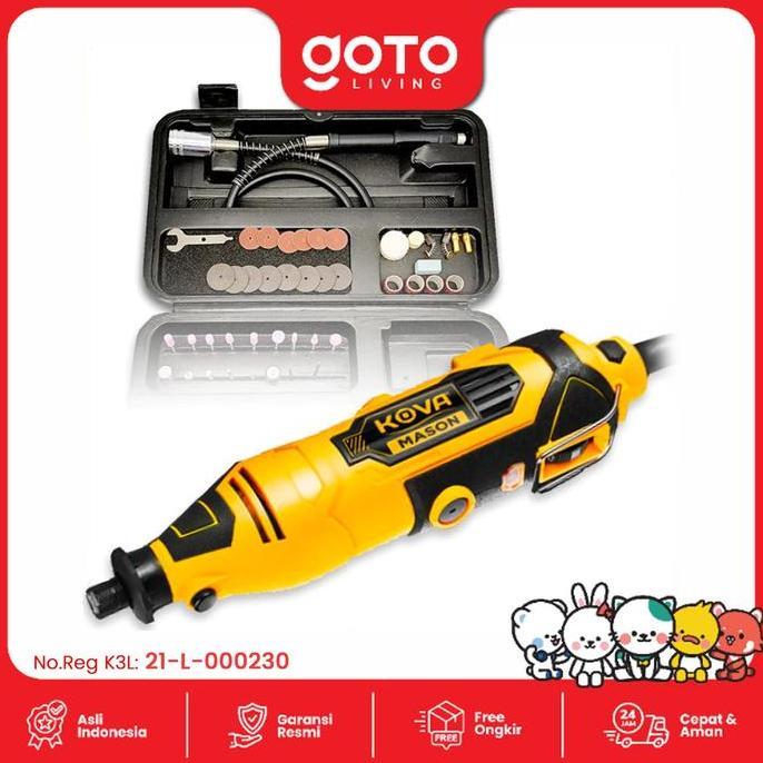 Kova Mason Mini Die Grinder Tuner Set 40 Pcs Gerinda Bor Mini