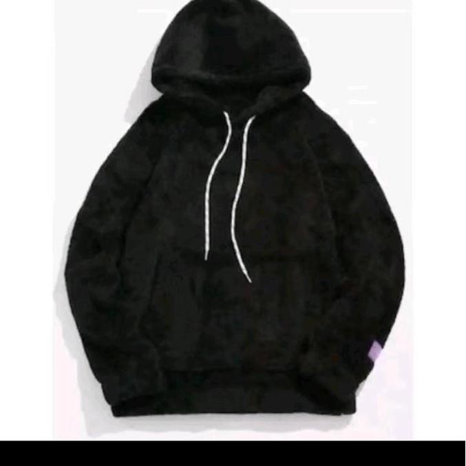 JACKET BULU/HOODI BULU KECE DEWASA PRIA WANITA  Hitam Sweater Distro Tebal Unisex Casual Cowok Zippe