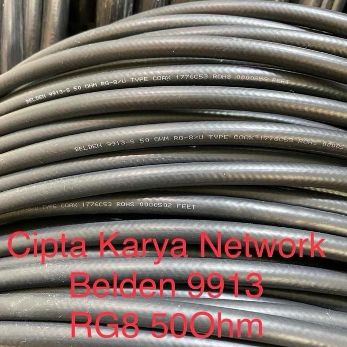 Kabel Belden Rg8 9913 50 Ohm / Belden 9913 Rg 8 50 Ohm Meteran