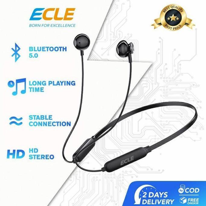 Wireless Earphone Ecle Original Headset Bluetooth Sport Ecle Eeh 0117