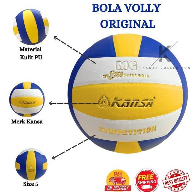 BOLA VOLLEY MG 2200 SUPER GOLD PRO LIGA SIZE 4 EMPUK BAHAN PU KOREA Terlaris