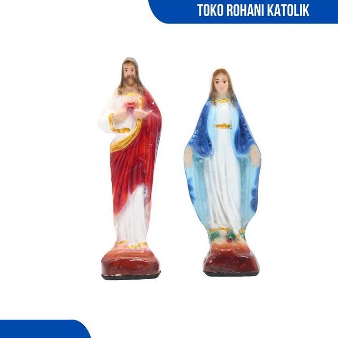 PATUNG YESUS-MARIA 10 CM/ PATUNG YESUS-MARIA MINI / PATUNG BUNDA MARIA / PATUNG TUHAN YESUS / PATUNG