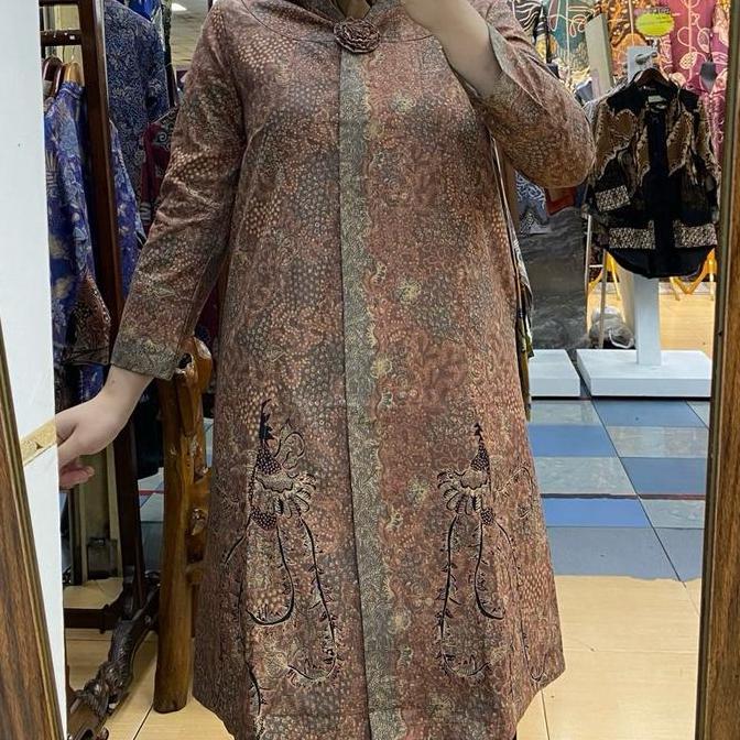 Tunik batik model mawar - Tunik batik bahan katun premium solo