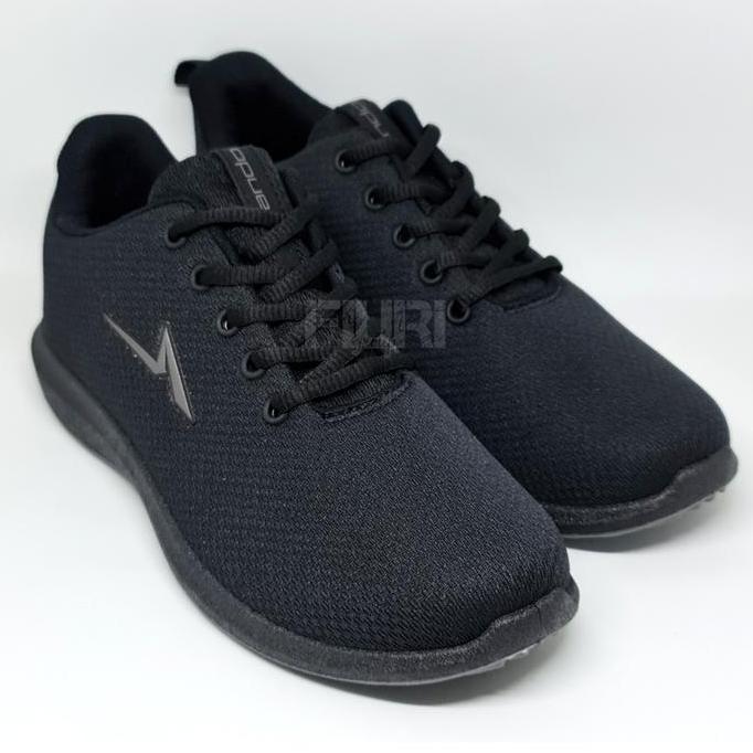 Ando Pino 39-43 Full Hitam Sepatu Olahraga Sport Running Pria