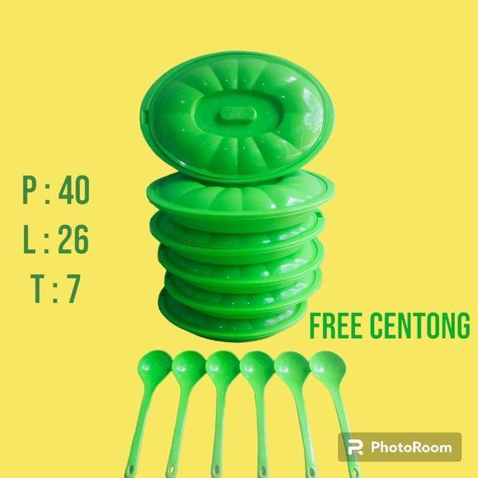 PRASMANAN JUMBO OVAL + CENTONG Plastik Dapur basi   Kitchenware Sayur Wadah
