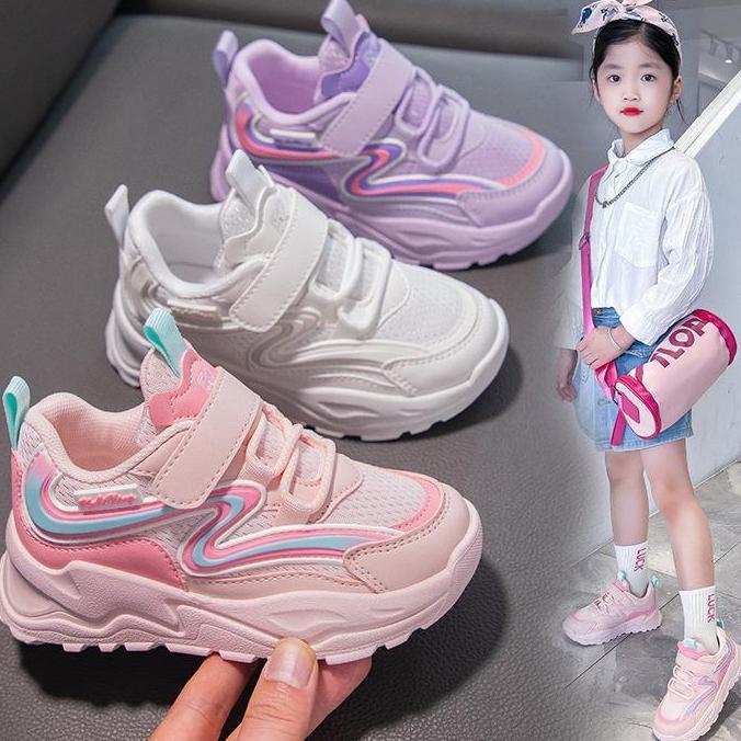 COD SEPATU ANAK PEREMPUAN / SNEAKERS ANAK CEWEK TERBARU / SEPATU SNEAKERS ANAK SEKOLAH / SEPATU ANAK