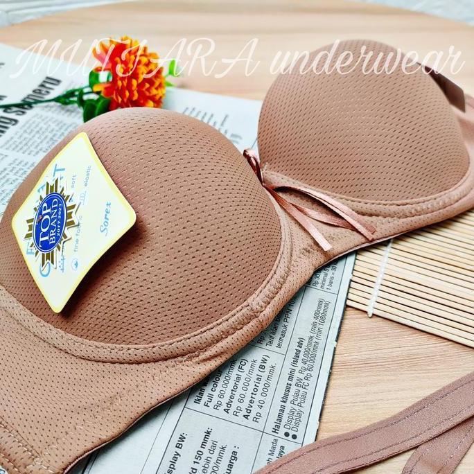 Murah Bra Kawat SOREX 9853 Cup Setengah/Half Cup Bra SOREX Size 32-38 Cup A-B/Bra Katun Sorex Berpor