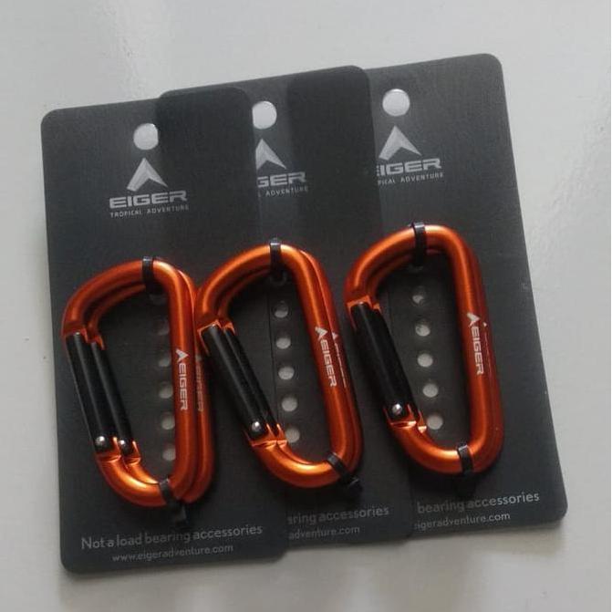 Gantungan Kunci Carabiner Eiger 6Mm 2Pcs - Original