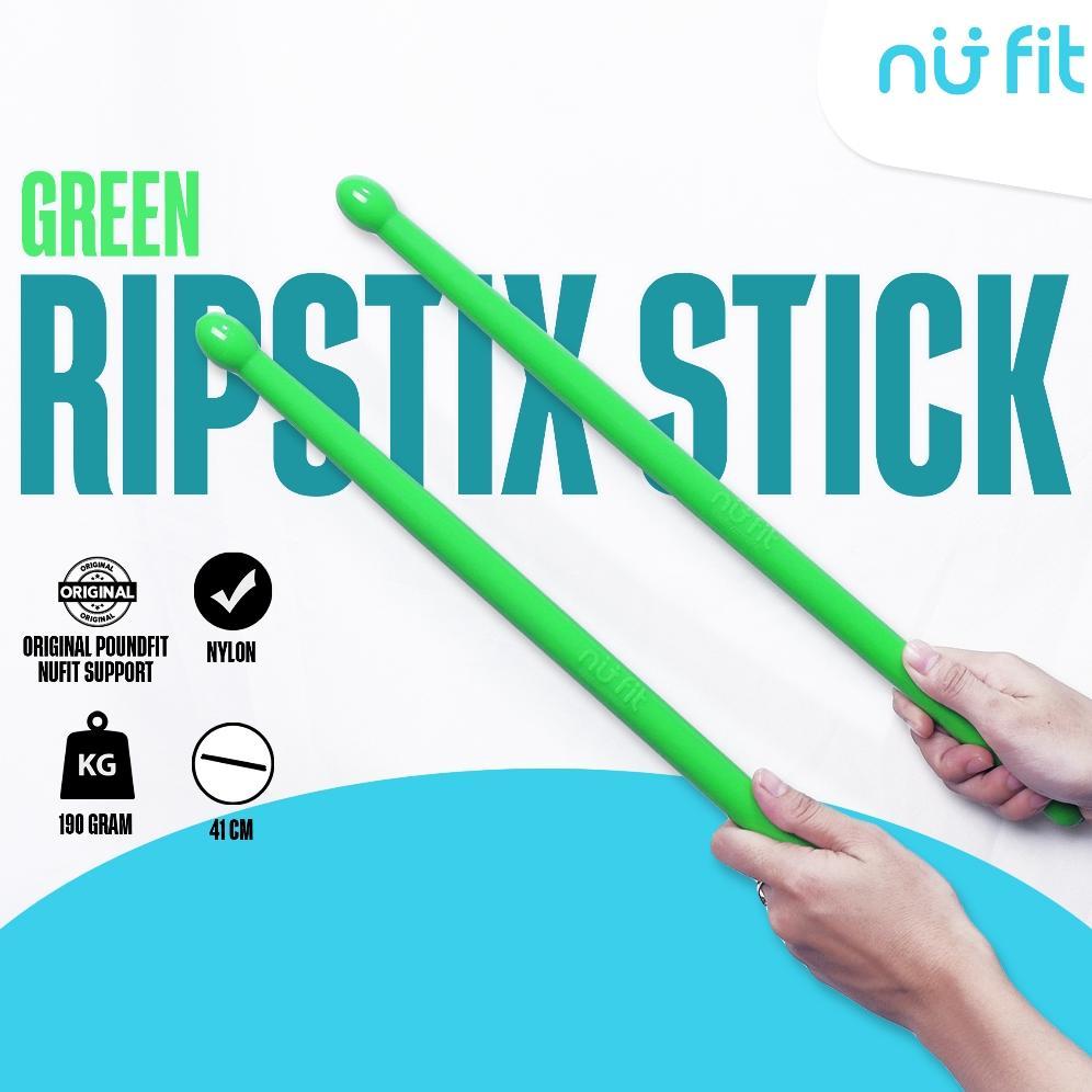 Heart - Nu Fit - Original N-Stix Ripstix By Nu Fit - Pound Fit Stick Ripstix - Poundfit Stick Yoga S