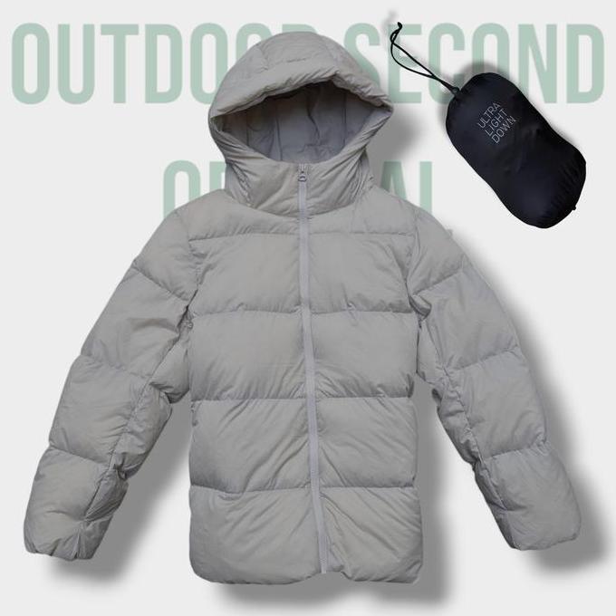 jaket bulu angsa uniqlo ultralight + pocket bulang ul packable down jacket puffer gunung inner gelem