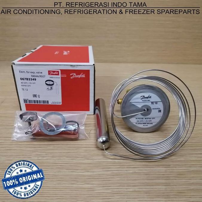 R404A / R507 TES 12 / TE 12 MOP - 067B3349  DANFOSS EXPANSION VALVE / EXPANSI ORIGINAL DAN TERPERCAY
