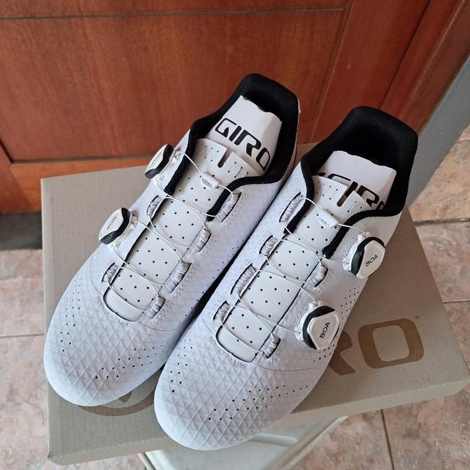 Sepatu Sepeda Giro Regime White - Road Cleat Shoes Roadbike