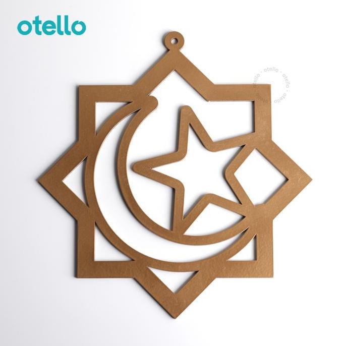 Hiasan Idul Fitri Bulan & Bintang Dekorasi Ornamen Dekorasi Dinding