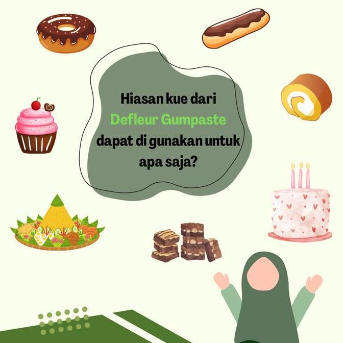 Hiasan kue daun mistletoe natal