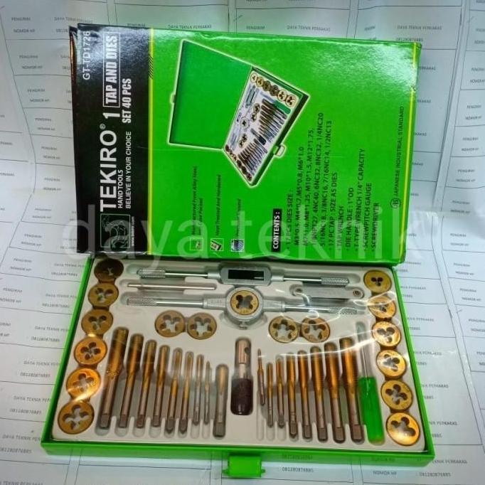 Dt Senai & Tan Senai Set Tekiro 40Pc - Tap End Dies Tekiro 40Pc - Senai