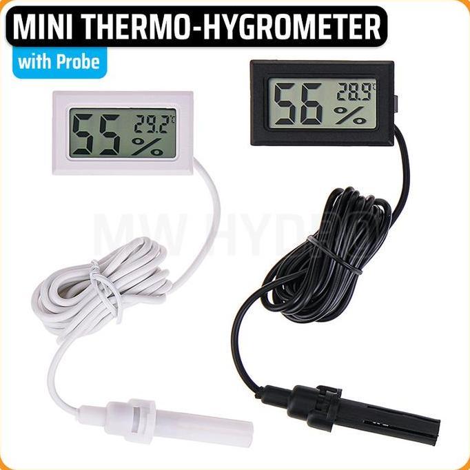MINI DIGITAL THERMOMETER & HYGROMETER WITH PROBE